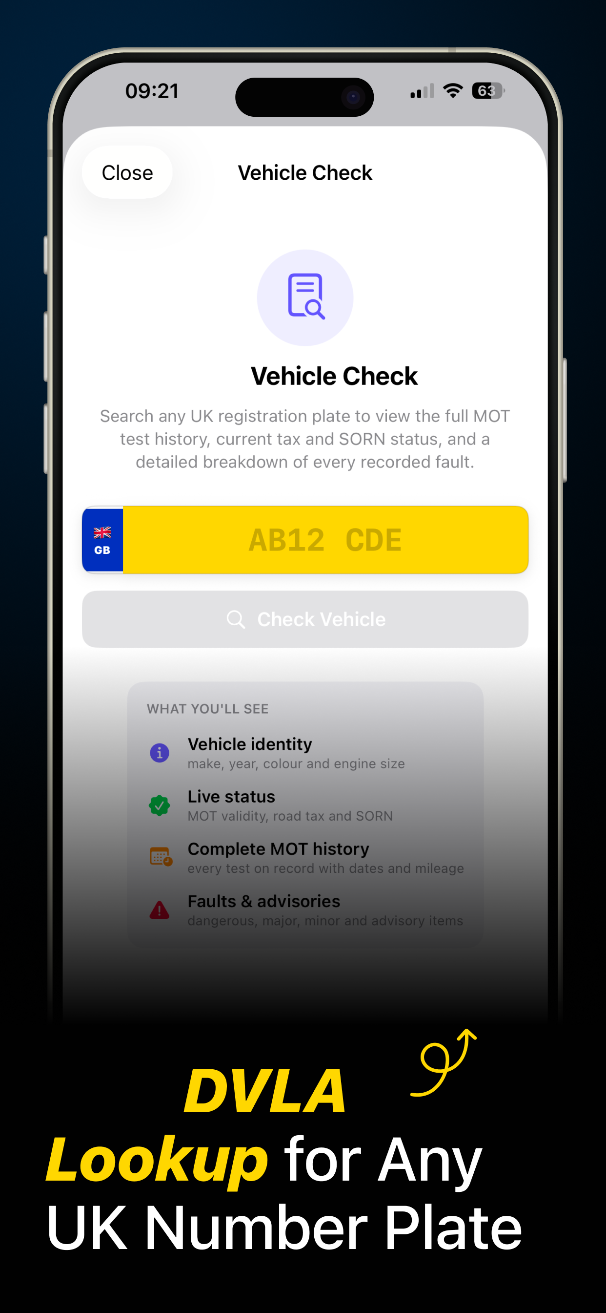 Roadilo — DVLA lookup for any UK number plate