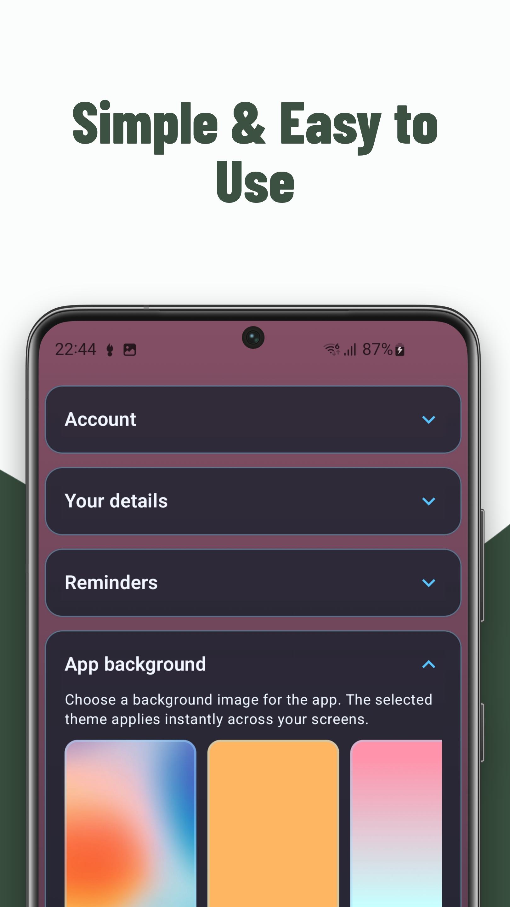 StepZeno Android — App Settings screen